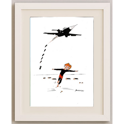 Burhanettin Ardagil 29x21cm Orijinal Karikatür BOD00407