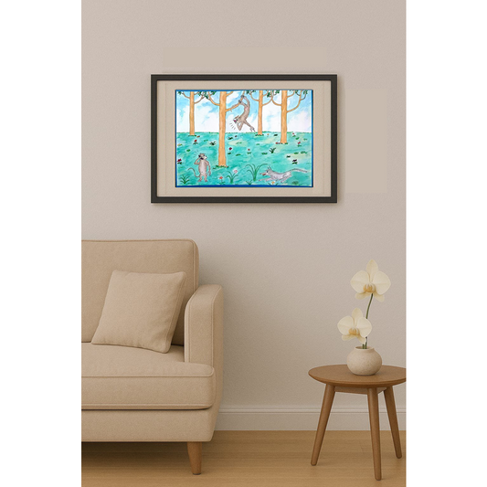 Zhang Jian Sheng 35x21cm Orijinal Karikatür BOD00414