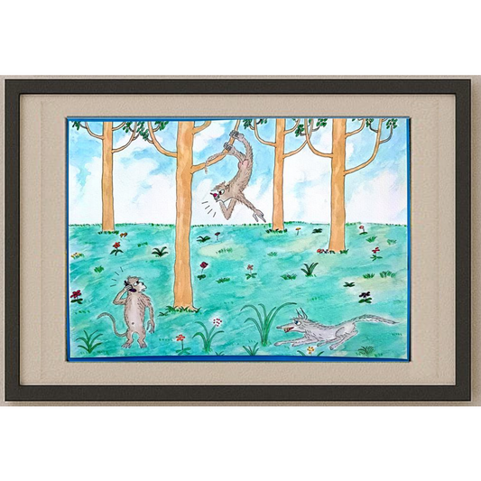 Zhang Jian Sheng 35x21cm Orijinal Karikatür BOD00414