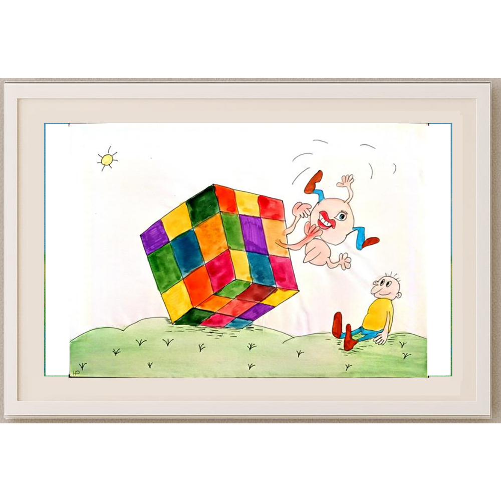 Roslyakova Nadya 29x21cm Orijinal Karikatür BOD00417
