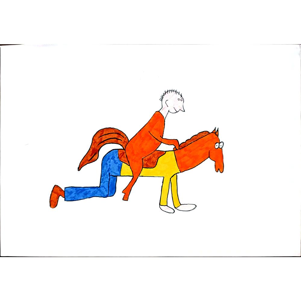 Kurenkova Masha 29x21cm Orijinal Karikatür BOD00429