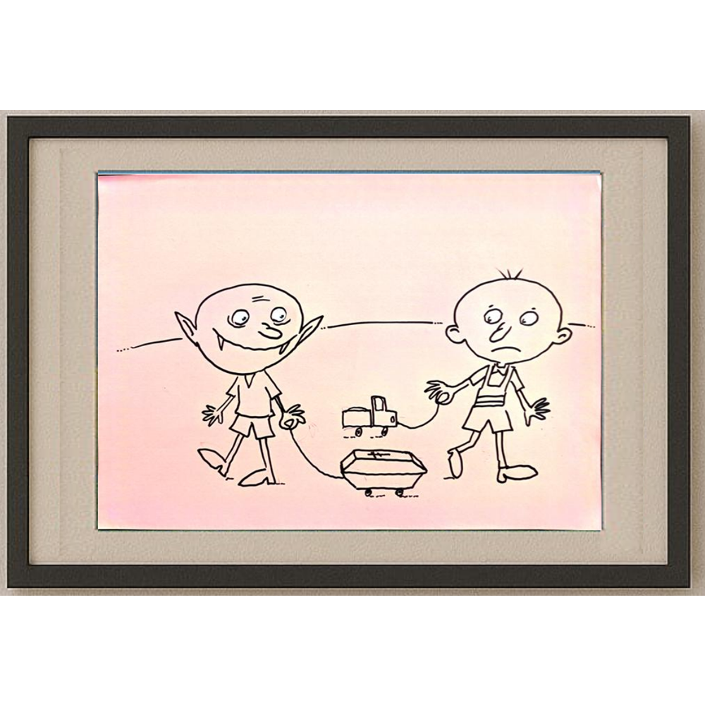 Smirnova Galina 29x21cm Orijinal Karikatür BOD00431