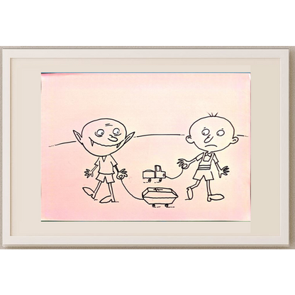 Smirnova Galina 29x21cm Orijinal Karikatür BOD00431