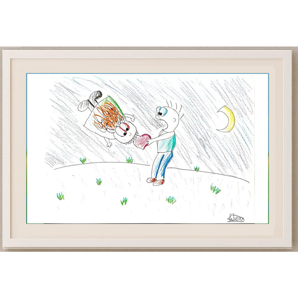 Siplotova Katya 29x21cm Orijinal Karikatür BOD00433