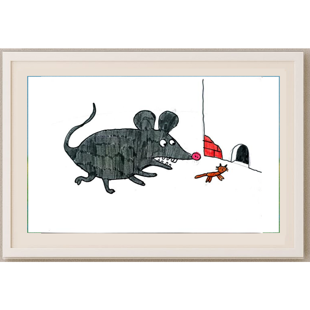 Kozlova Masha 29x21cm Orijinal Karikatür BOD00439