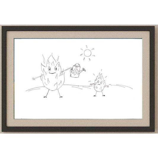 Manakova Natalia 29x21cm Orijinal Karikatür BOD00445
