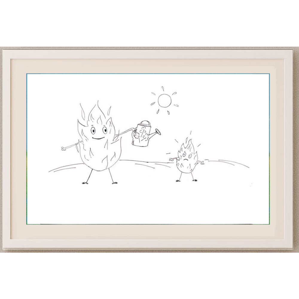 Manakova Natalia 29x21cm Orijinal Karikatür BOD00445