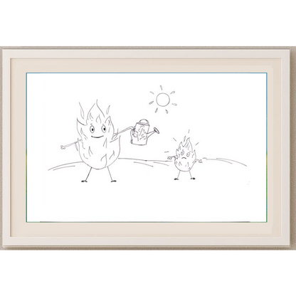 Manakova Natalia 29x21cm Orijinal Karikatür BOD00445
