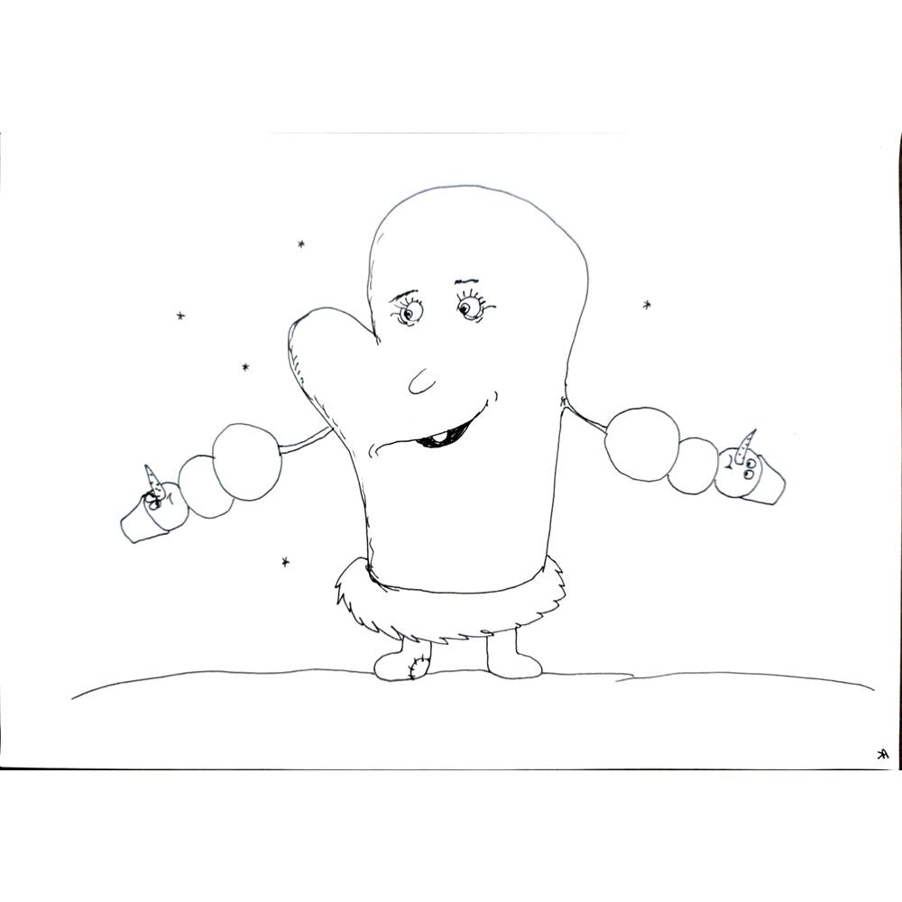 Anna Kyrinnaya 29x21cm Orijinal Karikatür BOD00447