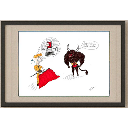 Evrim Coşkun 43x30cm Orijinal Karikatür BOD00450