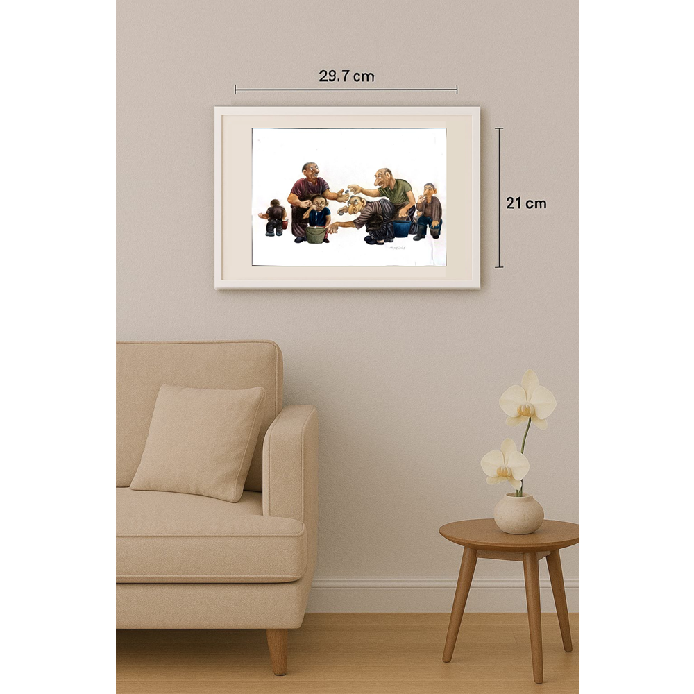 Ahmet Ümit 35x25cm Orijinal Karikatür BOD00451