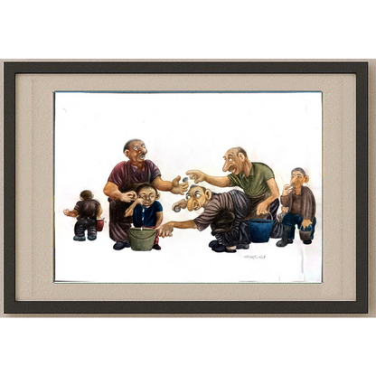 Ahmet Ümit 35x25cm Orijinal Karikatür BOD00451