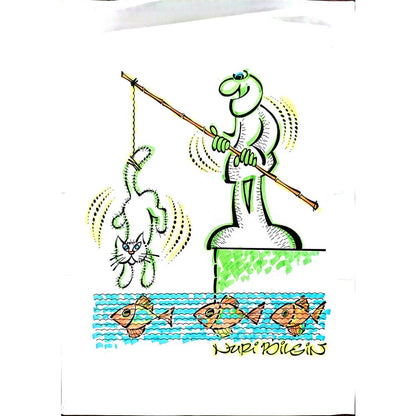 Nuri Bilgin 35x25cm Orijinal Karikatür BOD00452