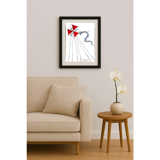 Mete Ağaoğlu 39x30cm Orijinal Karikatür BOD00454
