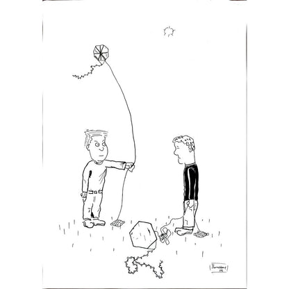 Burak Akbay 29x21cm Orijinal Karikatür BOD00457