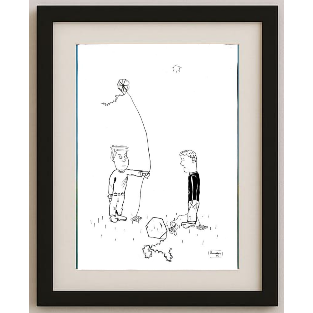 Burak Akbay 29x21cm Orijinal Karikatür BOD00457