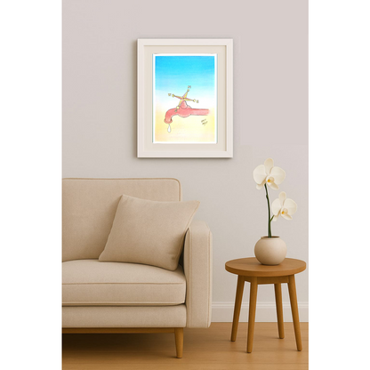 Ümit Müfit Dinçay 29x21cm Orijinal Karikatür BOD00463