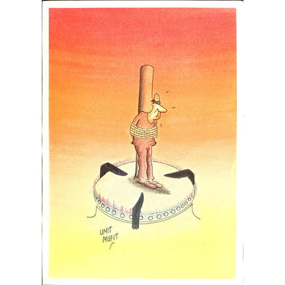 Ümit Müfit Dinçay 29x21cm Orijinal Karikatür BOD00464