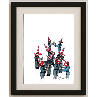 Mehmet Şüküroğlu 29x21cm Orijinal Karikatür BOD00466