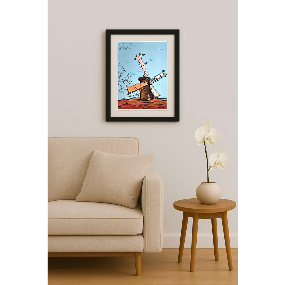 Duygu Saraçoğlu 29x21cm Orijinal Karikatür BOD00470