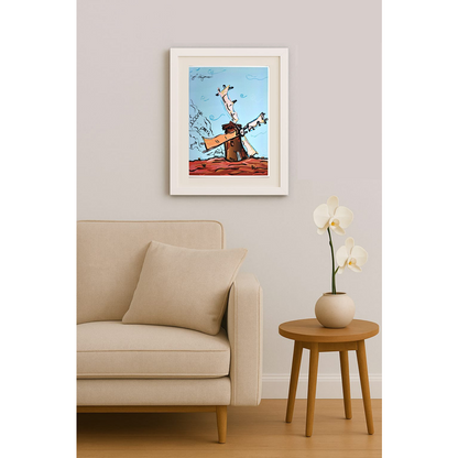 Duygu Saraçoğlu 29x21cm Orijinal Karikatür BOD00470
