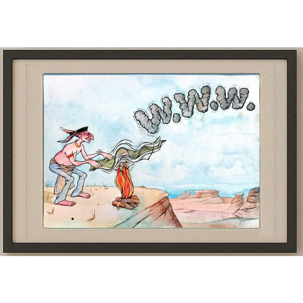 Yavuz Özhan Önür 29x21cm Orijinal Karikatür BOD00472