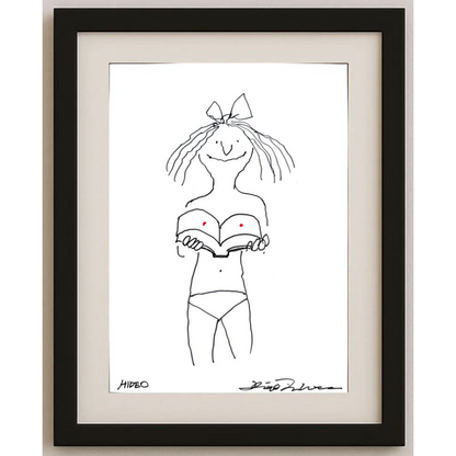 Hideo 29x21cm Orijinal Karikatür BOD00475