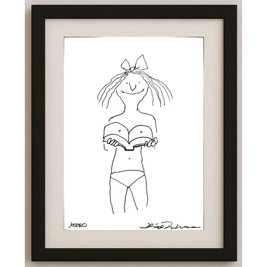 Hideo 29x21cm Orijinal Karikatür BOD00475