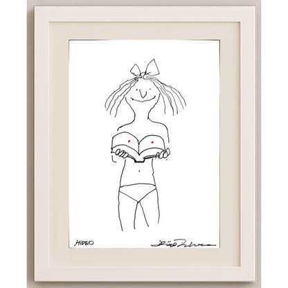 Hideo 29x21cm Orijinal Karikatür BOD00475