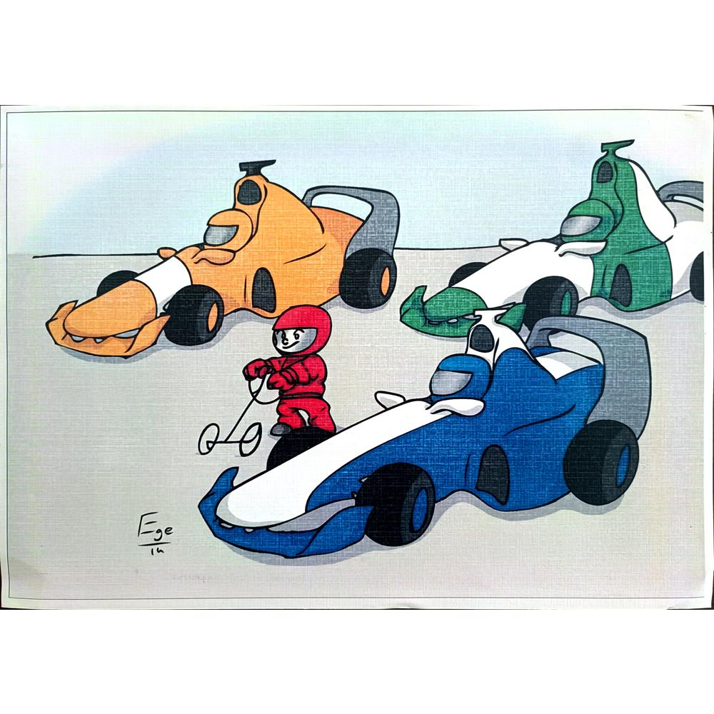 Ege 29x21cm Orijinal Karikatür BOD00477