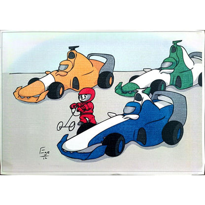 Ege 29x21cm Orijinal Karikatür BOD00477