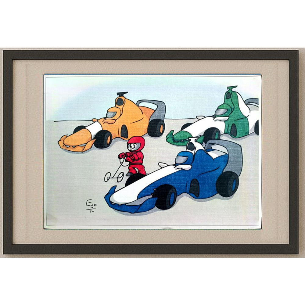 Ege 29x21cm Orijinal Karikatür BOD00477