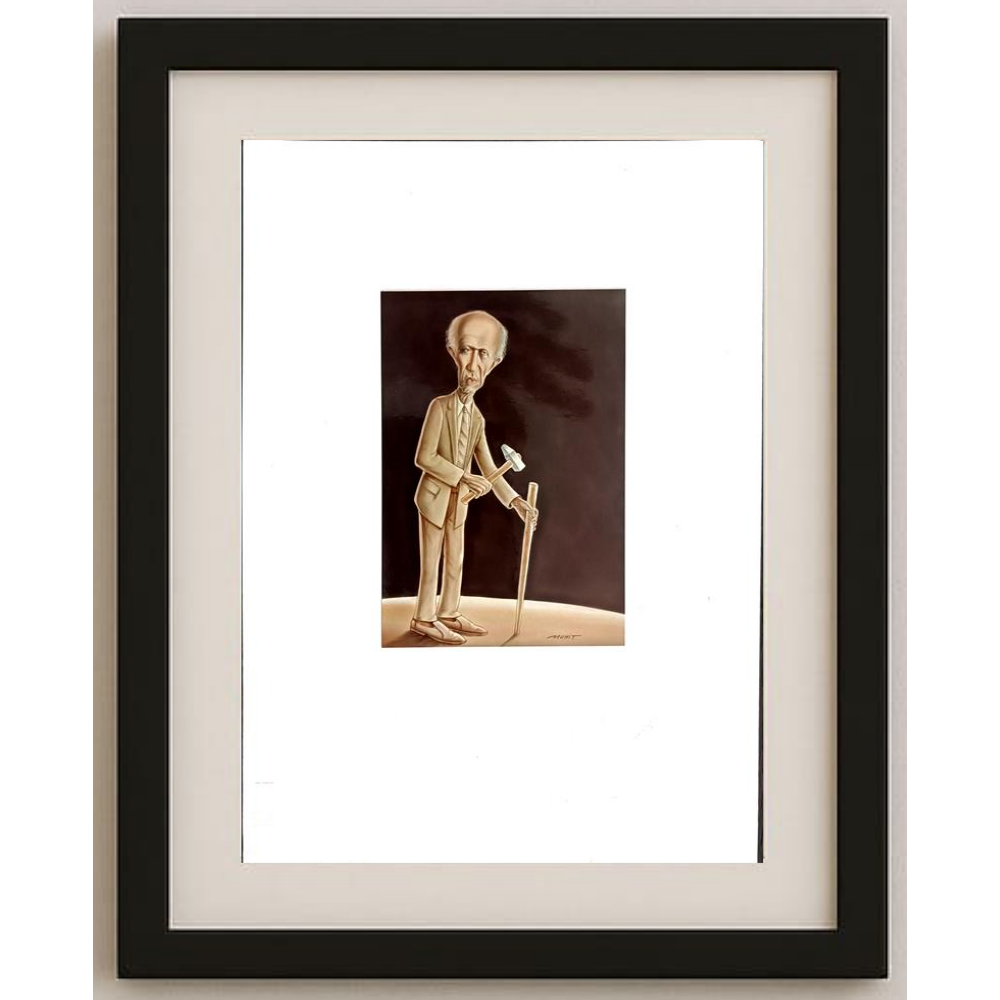 Muhittin Köroğlu 12x9cm Orijinal Karikatür BOD00482