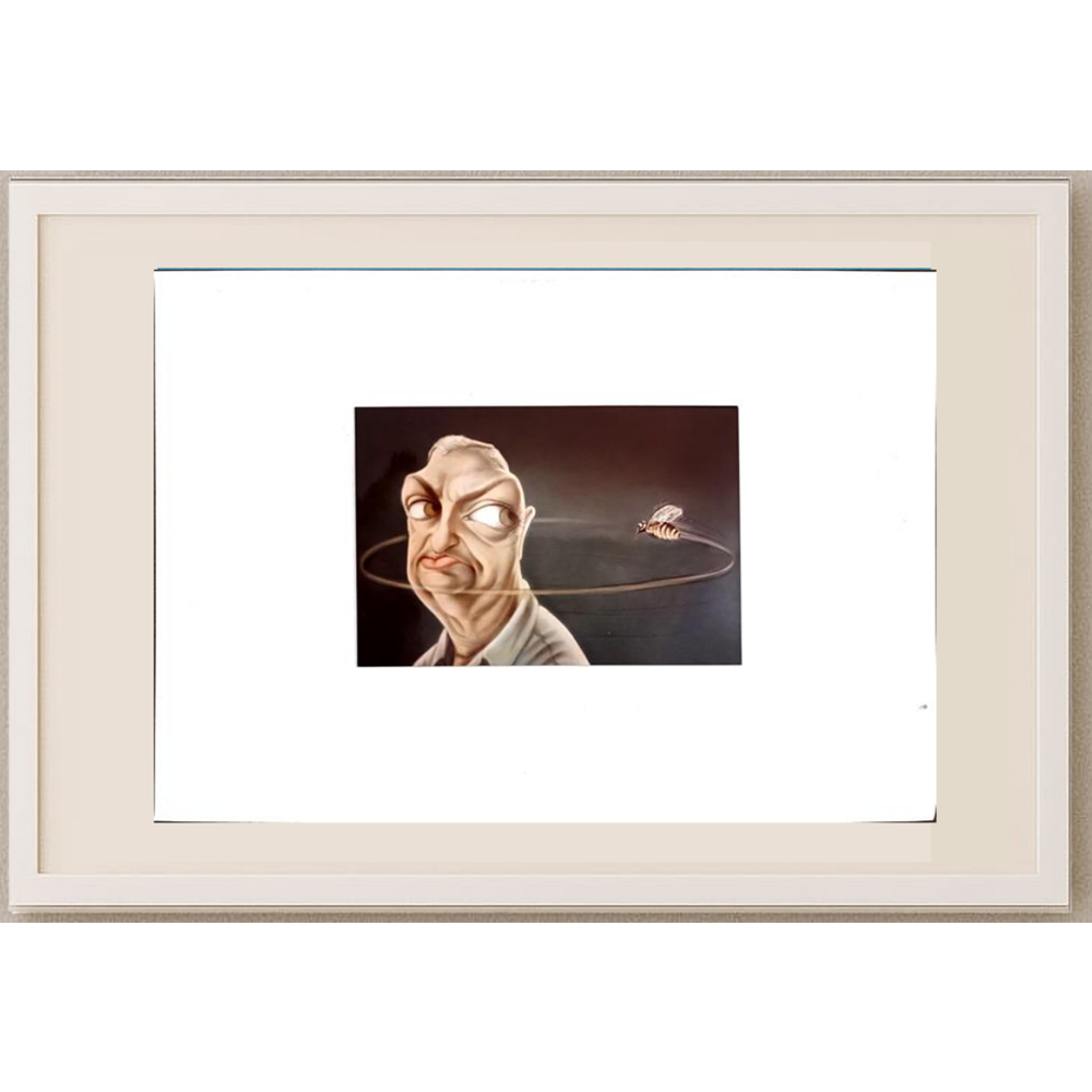 Muhittin Köroğlu 12x9cm Orijinal Karikatür BOD00483