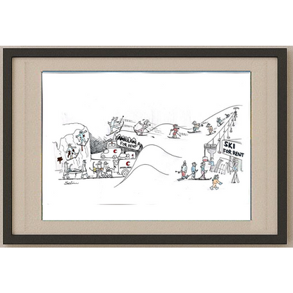 Selim Tokgöz 35x22cm Orijinal Karikatür BOD00484