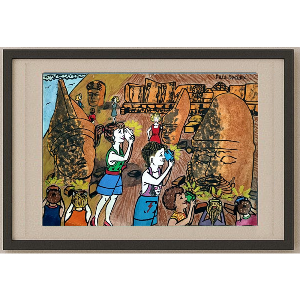 Filiz Öztürk 35x25cm Orijinal Karikatür BOD00485