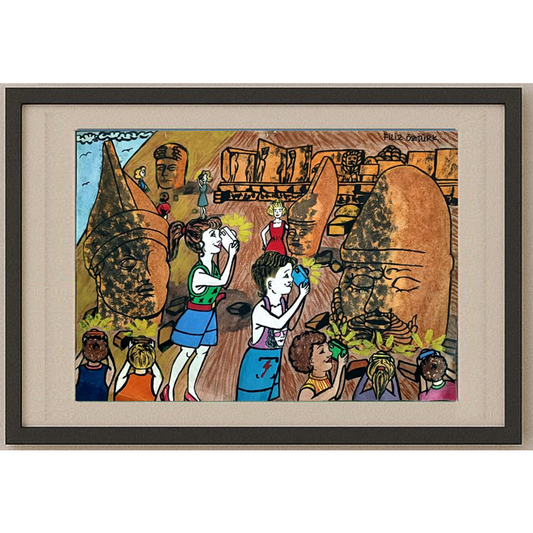 Filiz Öztürk 35x25cm Orijinal Karikatür BOD00485