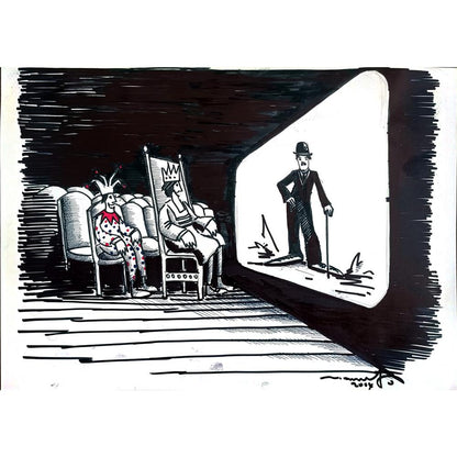 Muhammet Bakır 35x25cm Orijinal Karikatür BOD00486