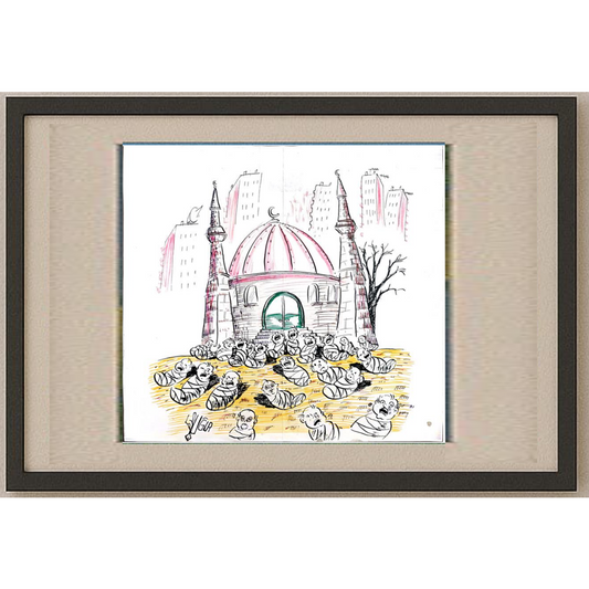 Uğur 33x30cm Orijinal Karikatür BOD00489