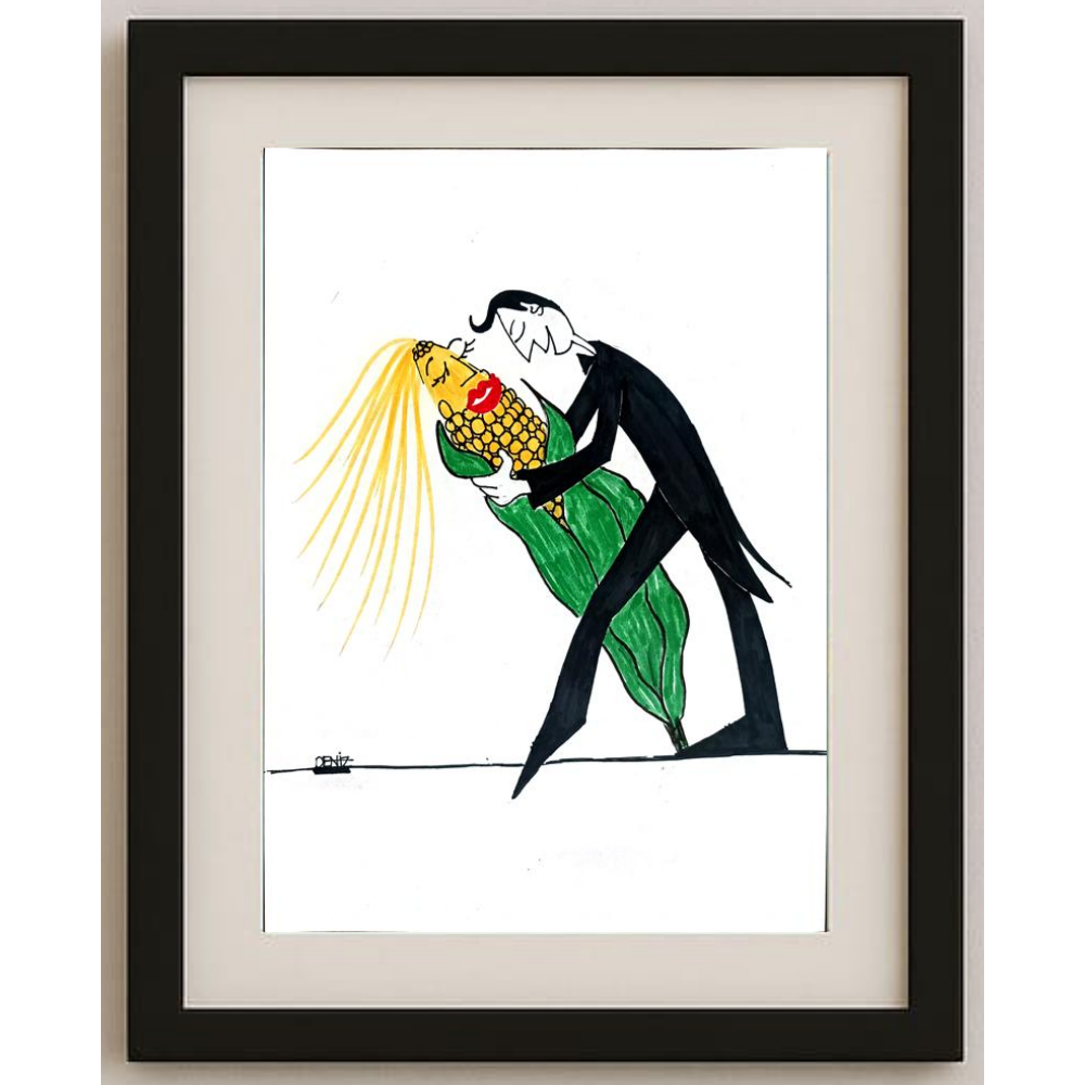 Deniz Koç 29x21cm Orijinal Karikatür BOD00492
