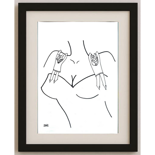 Deniz Koç 29x21cm Orijinal Karikatür BOD00493
