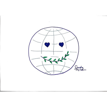 Ceyda Polat 35x25cm Orijinal Karikatür BOD00494