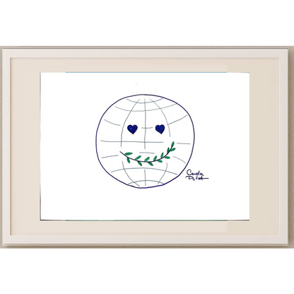 Ceyda Polat 35x25cm Orijinal Karikatür BOD00494