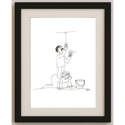 Deniz Koç 29x21cm Orijinal Karikatür BOD00497