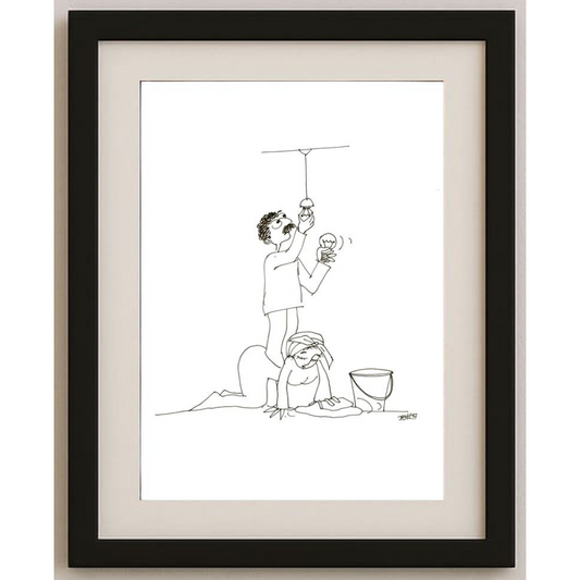 Deniz Koç 29x21cm Orijinal Karikatür BOD00497