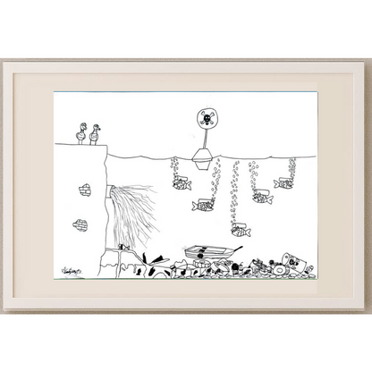 Aziz Çağatay Kurt 29x21cm Orijinal Karikatür BOD00499