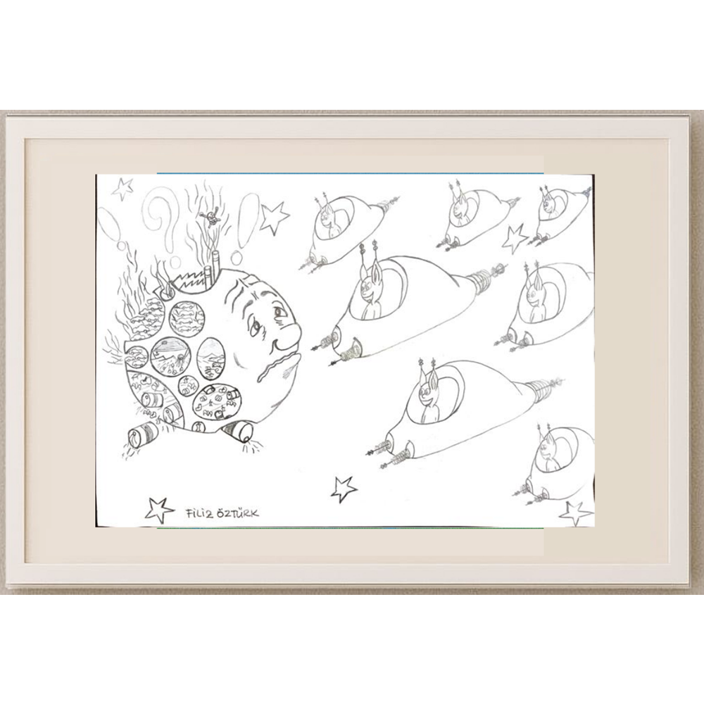 Filiz Öztürk 29x21cm Orijinal Karikatür BOD00500