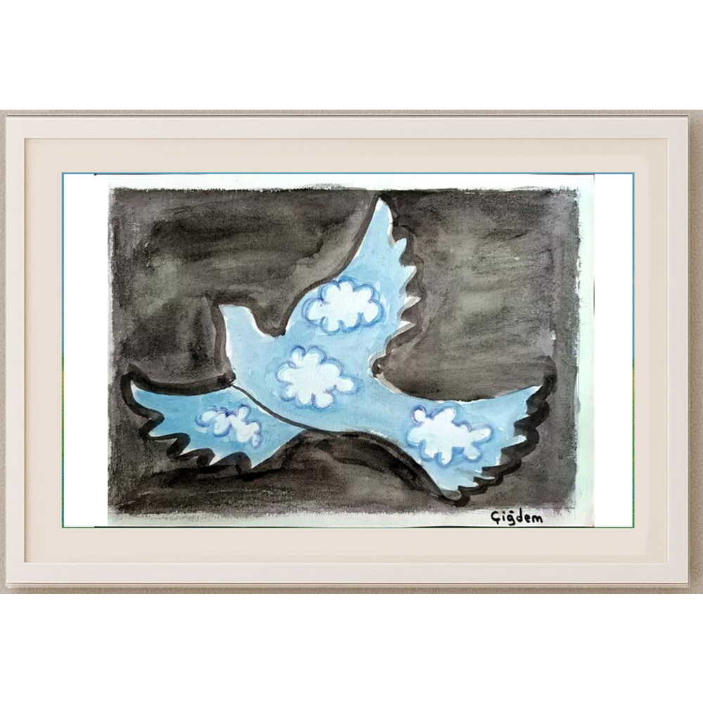 Çiğdem Pamuk 29x21cm Orijinal Karikatür BOD00502