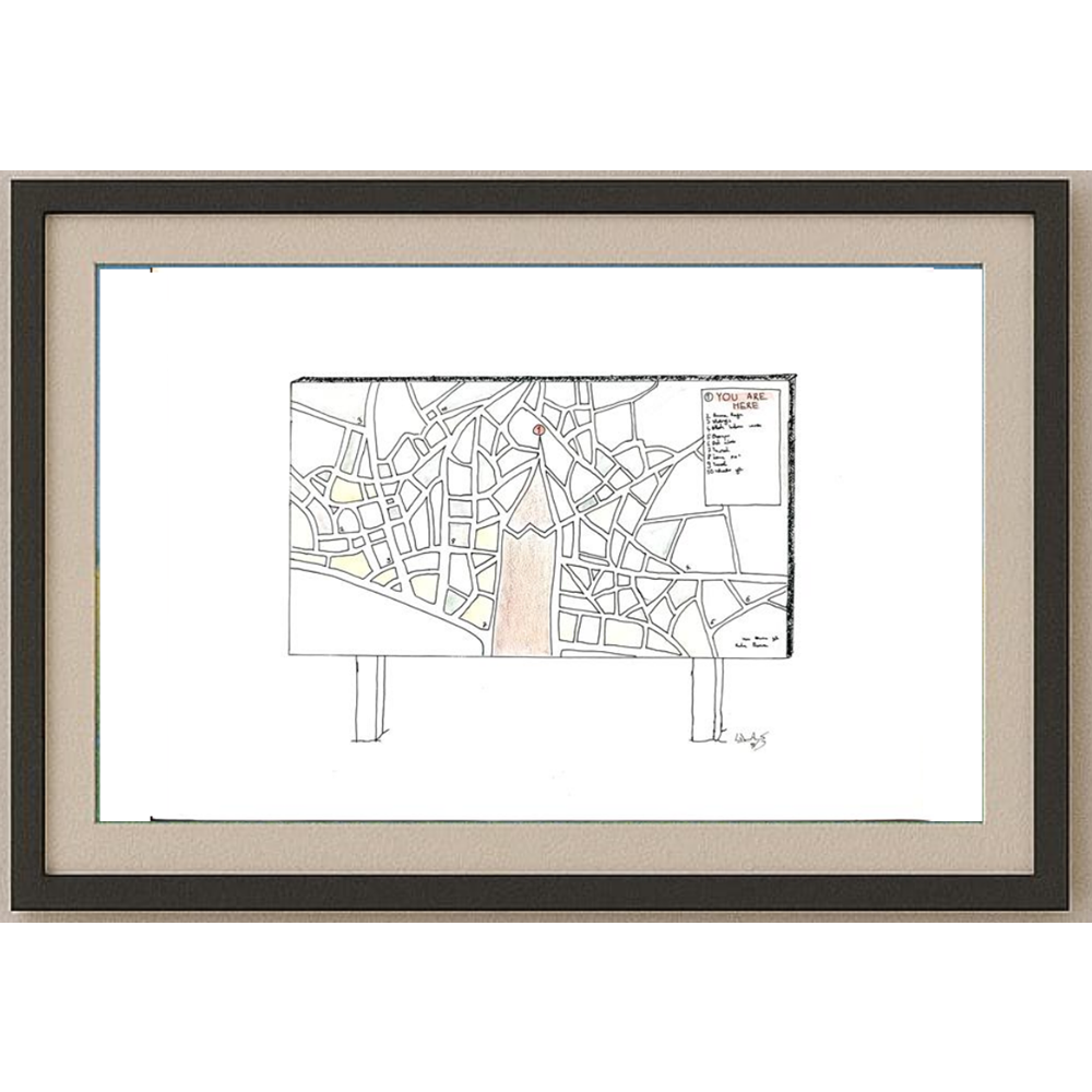 Ulaş Erdoğan 43x30cm Orijinal Karikatür BOD00505