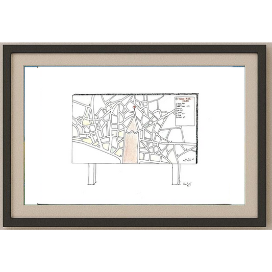 Ulaş Erdoğan 43x30cm Orijinal Karikatür BOD00505